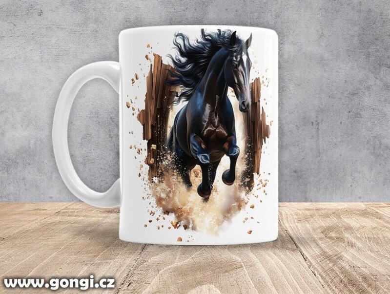 Hrnek - 0383 - Kůň v běhu 03